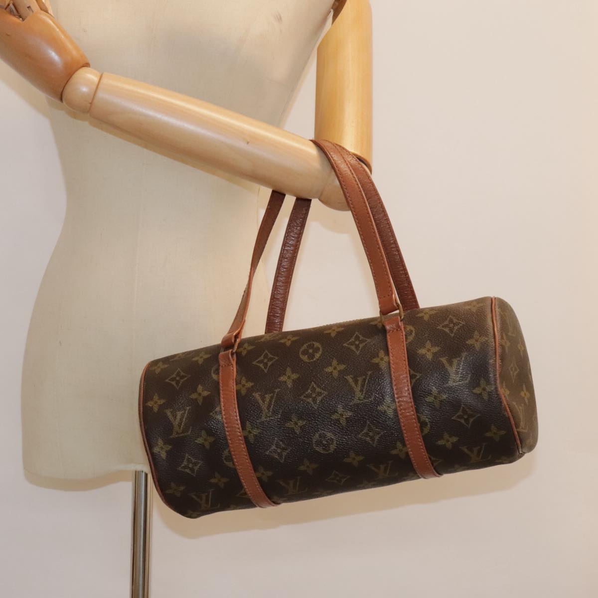 LOUIS VUITTON Monogram Papillon 30 Hand Bag M51385 LV Auth 91682