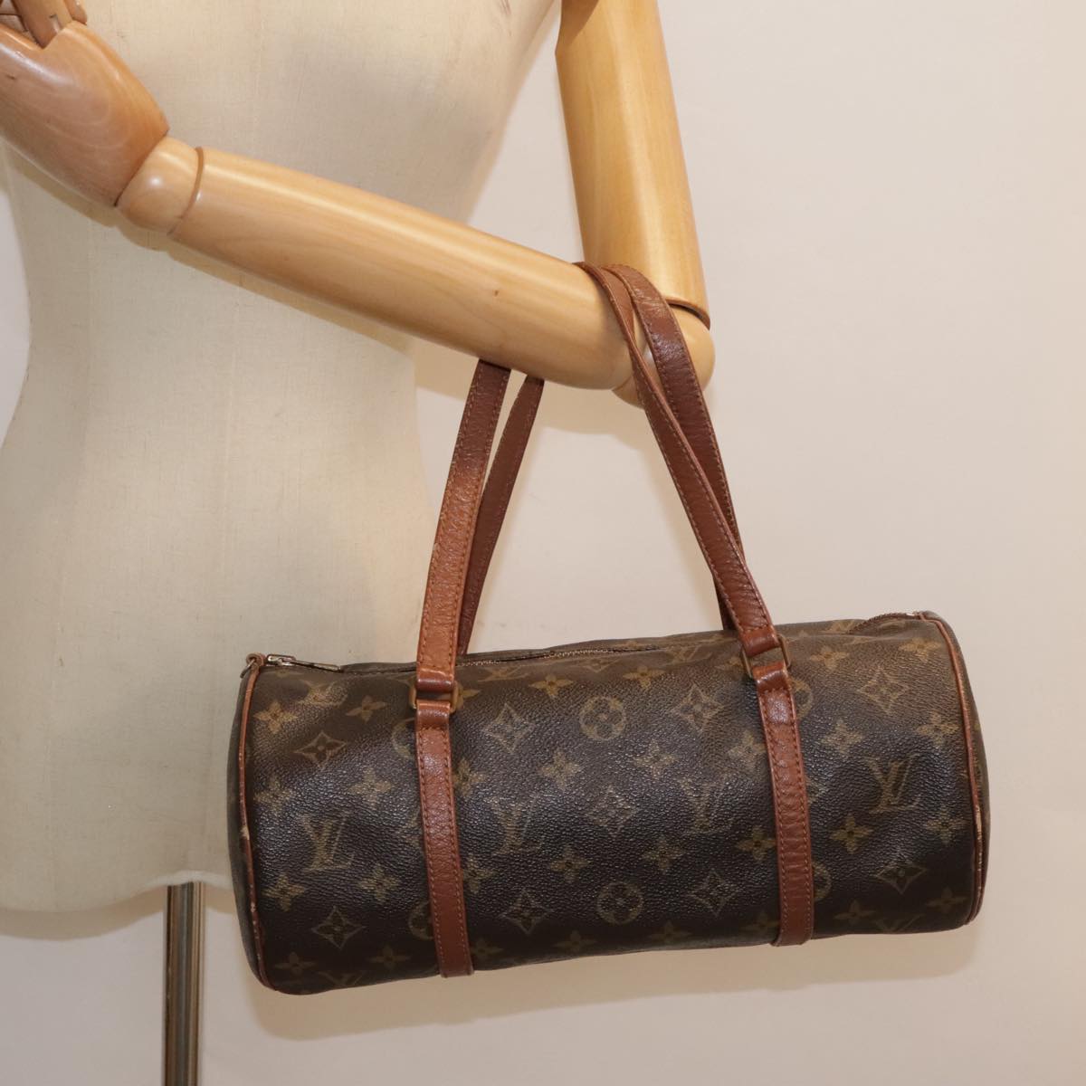 LOUIS VUITTON Monogram Papillon 30 Hand Bag M51385 LV Auth 91683