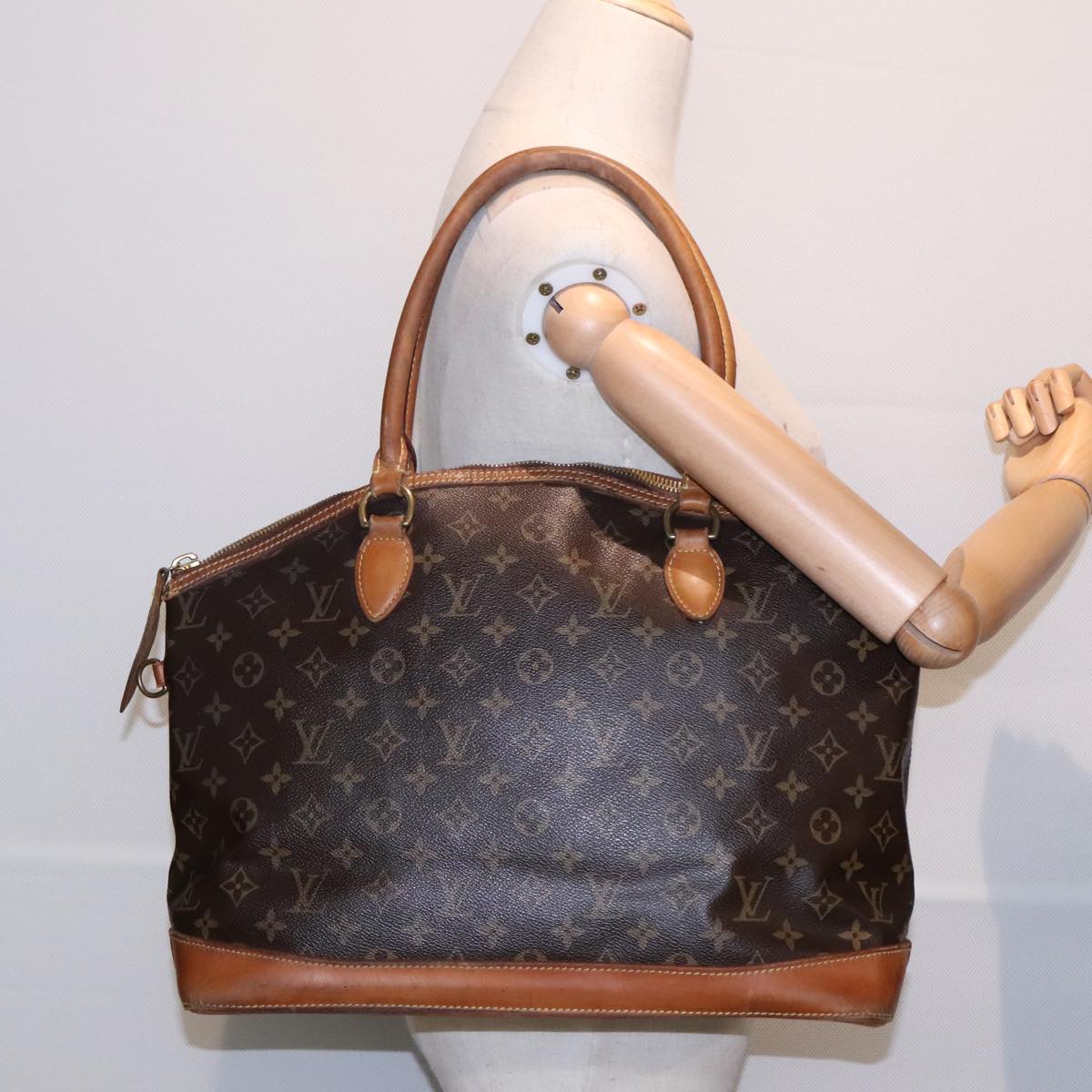 LOUIS VUITTON Monogram Lockit Horizontal Hand Bag M40104 LV Auth 91694