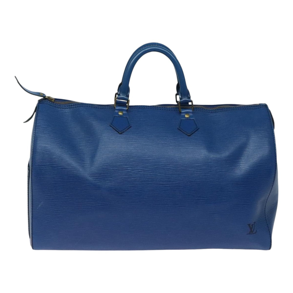 LOUIS VUITTON Epi Speedy 40 Hand Bag Toledo Blue M42985 LV Auth 91698