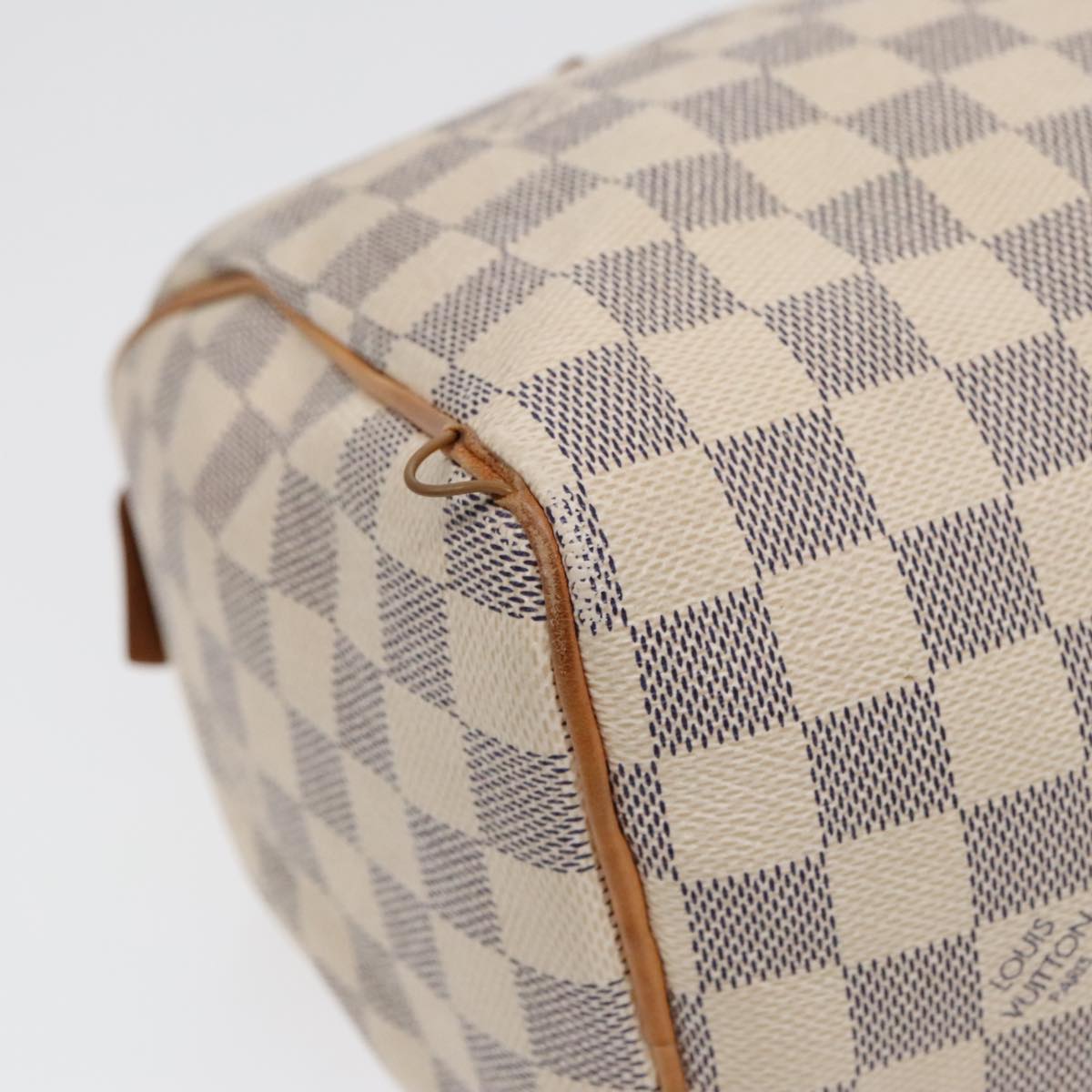 LOUIS VUITTON Damier Azur Speedy 25 Hand Bag N41534 LV Auth 91705