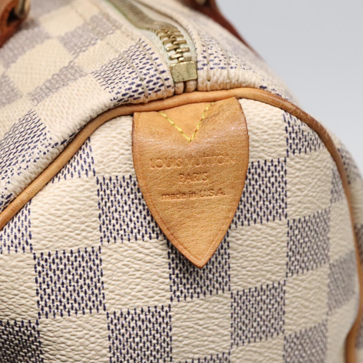 LOUIS VUITTON Damier Azur Speedy 25 Hand Bag N41534 LV Auth 91705