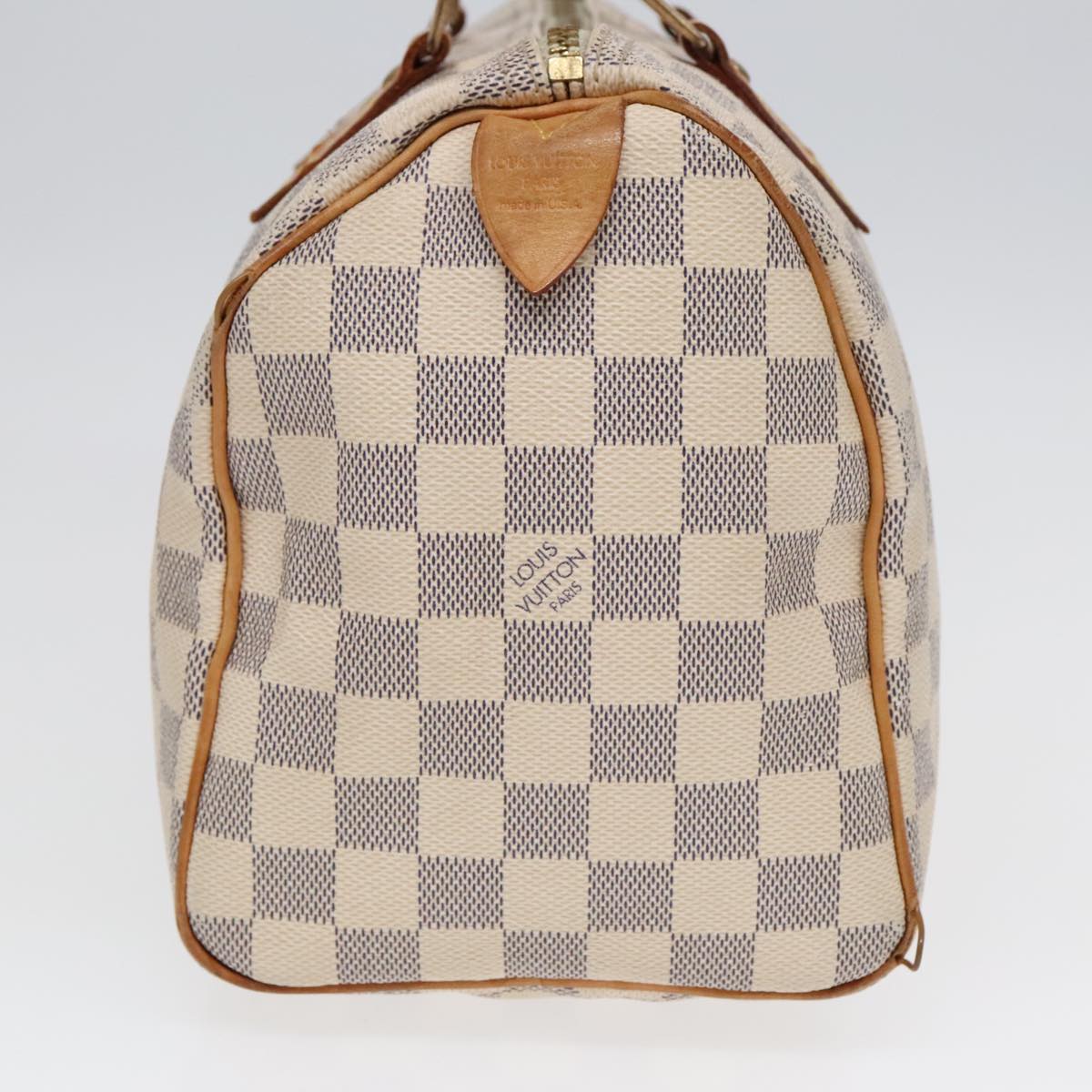 LOUIS VUITTON Damier Azur Speedy 25 Hand Bag N41534 LV Auth 91705