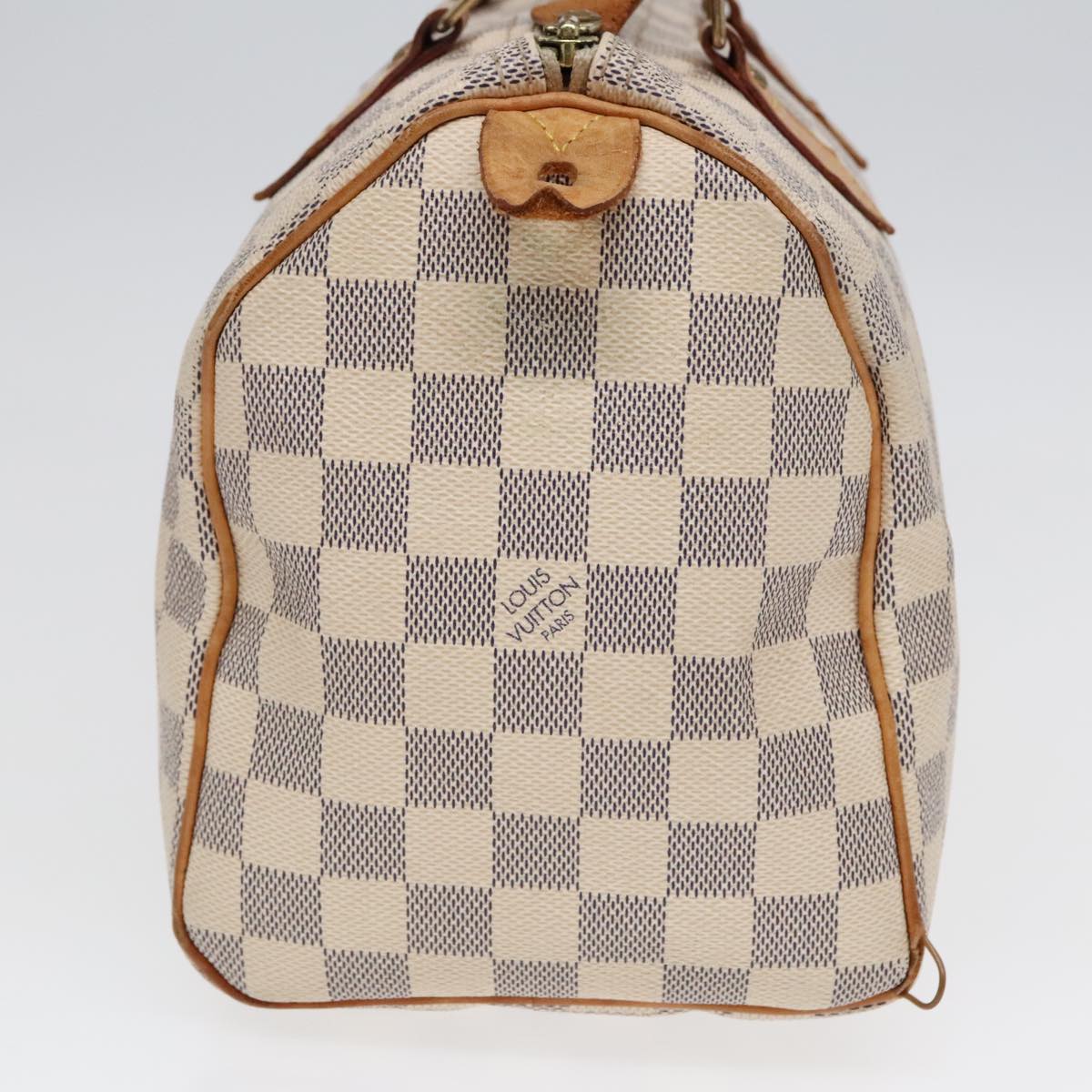 LOUIS VUITTON Damier Azur Speedy 25 Hand Bag N41534 LV Auth 91705