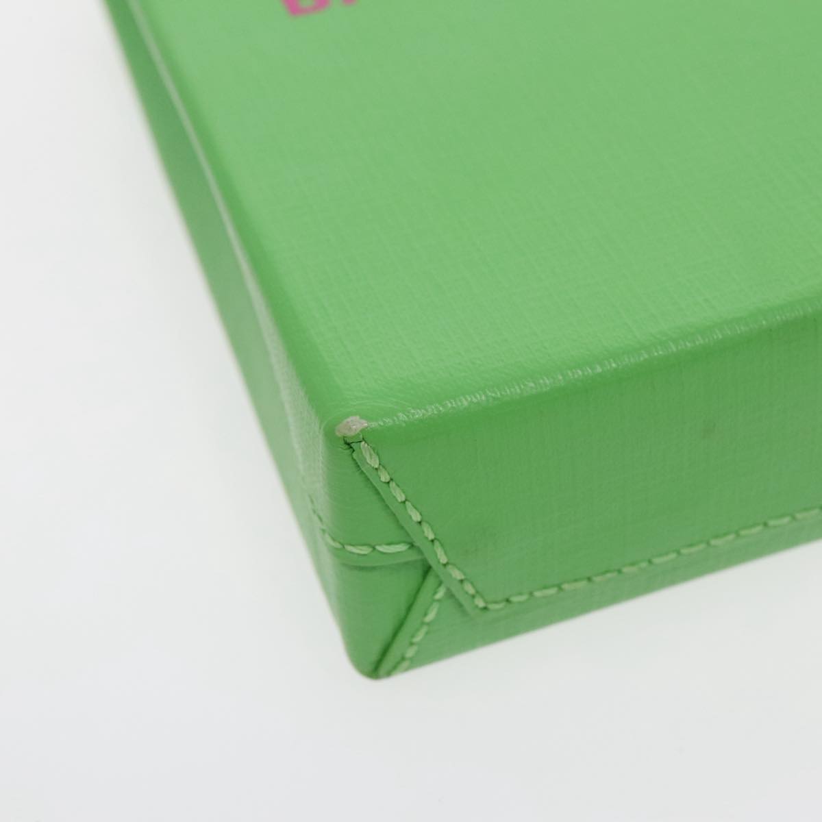 BALENCIAGA Phone Case Shoulder Bag Leather Green Silver 593826 Auth 91748AV