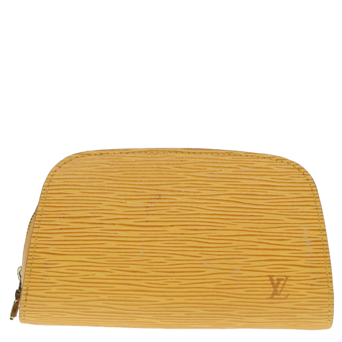 LOUIS VUITTON Epi Dauphine PM Pouch Yellow M48449 LV Auth 91750