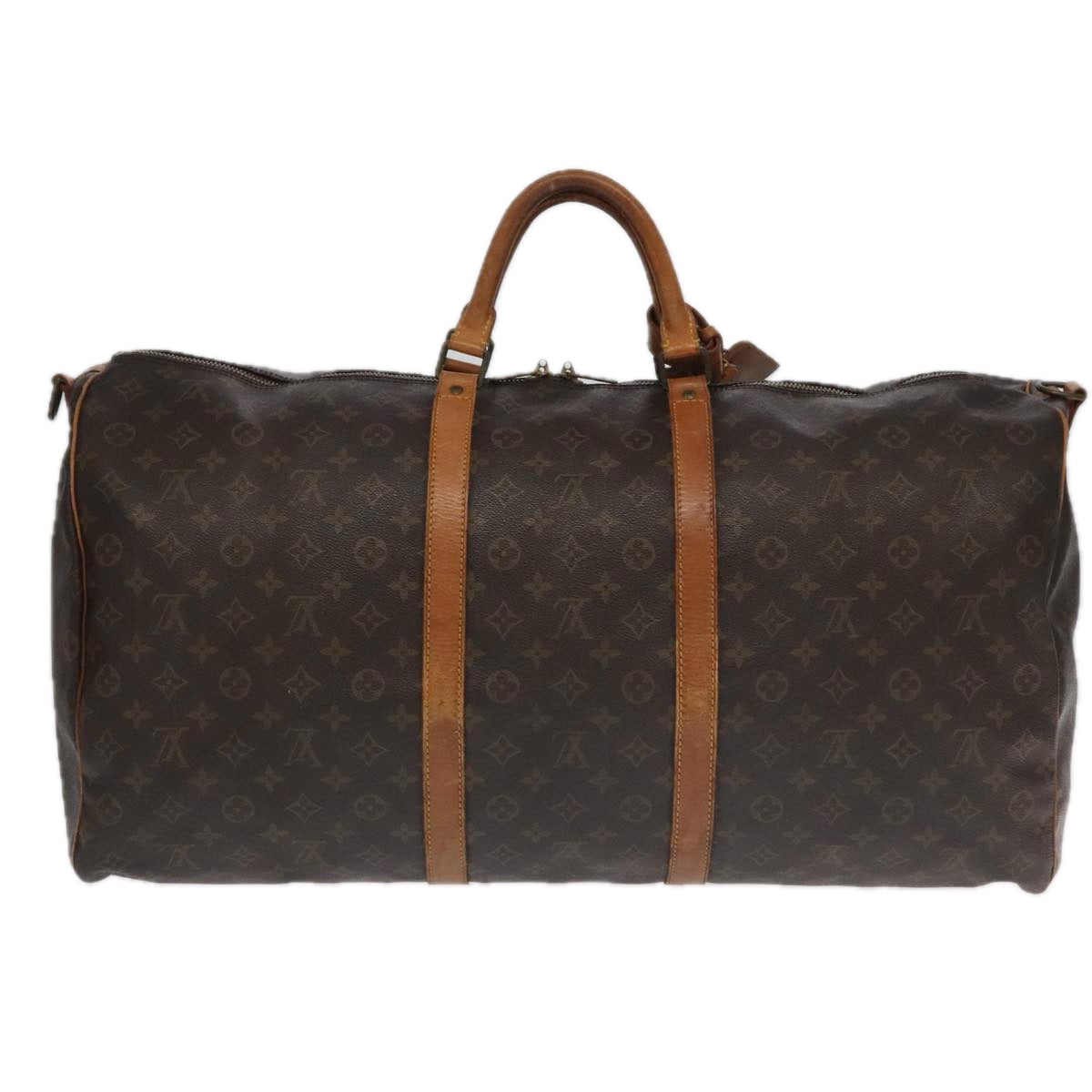 LOUIS VUITTON Monogram Keepall Bandouliere 60 Boston Bag M41412 LV Auth 91761