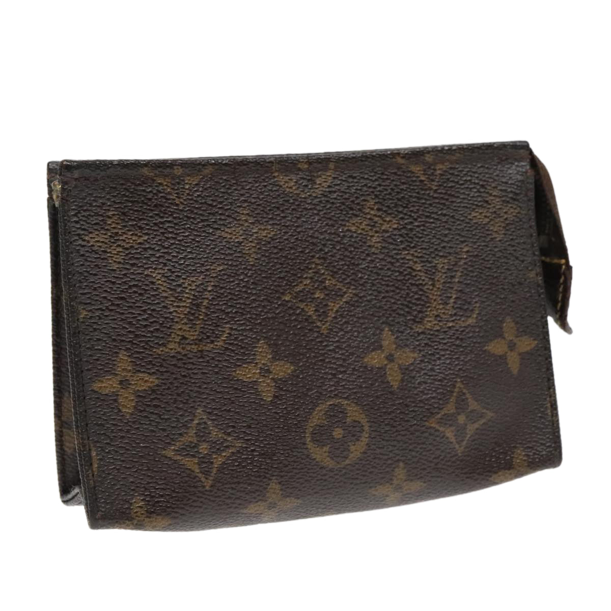 LOUIS VUITTON Monogram Poche Toilette 15 Pouch M47546 LV Auth 91782