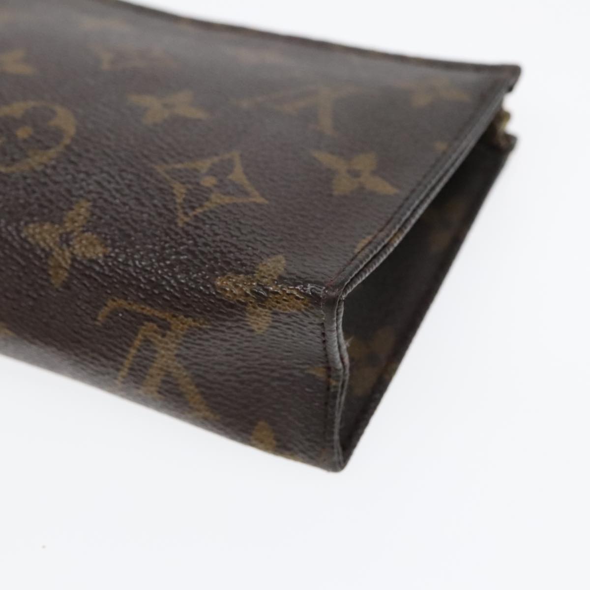 LOUIS VUITTON Monogram Poche Toilette 15 Pouch M47546 LV Auth 91782