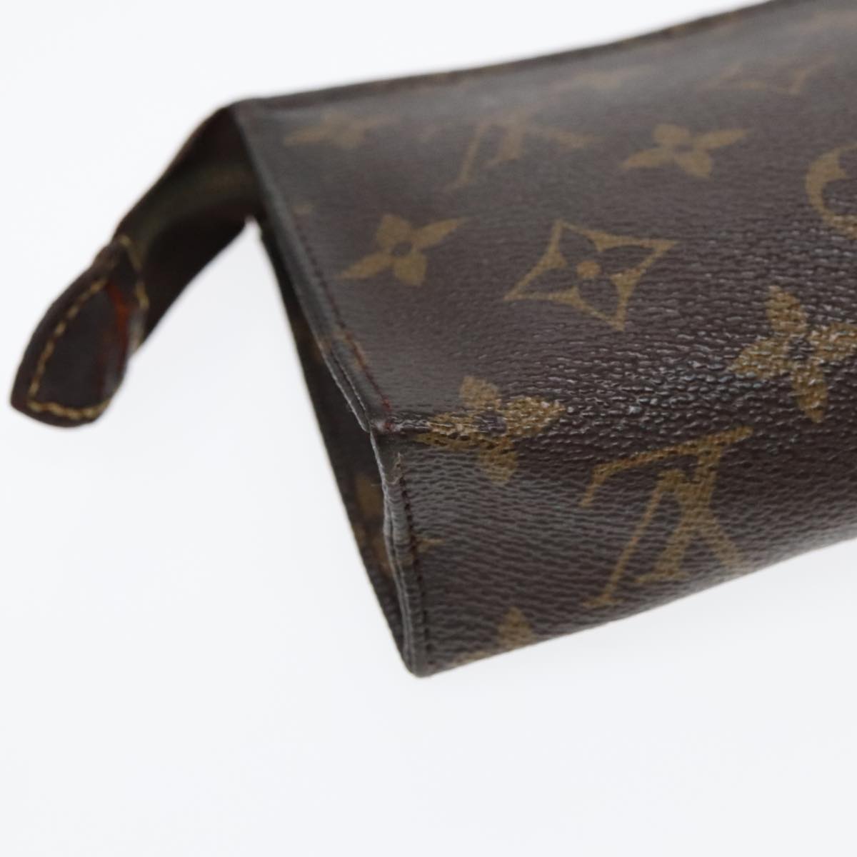 LOUIS VUITTON Monogram Poche Toilette 15 Pouch M47546 LV Auth 91782