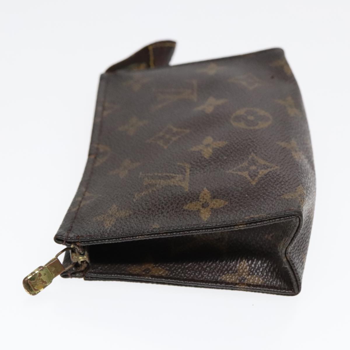 LOUIS VUITTON Monogram Poche Toilette 15 Pouch M47546 LV Auth 91782