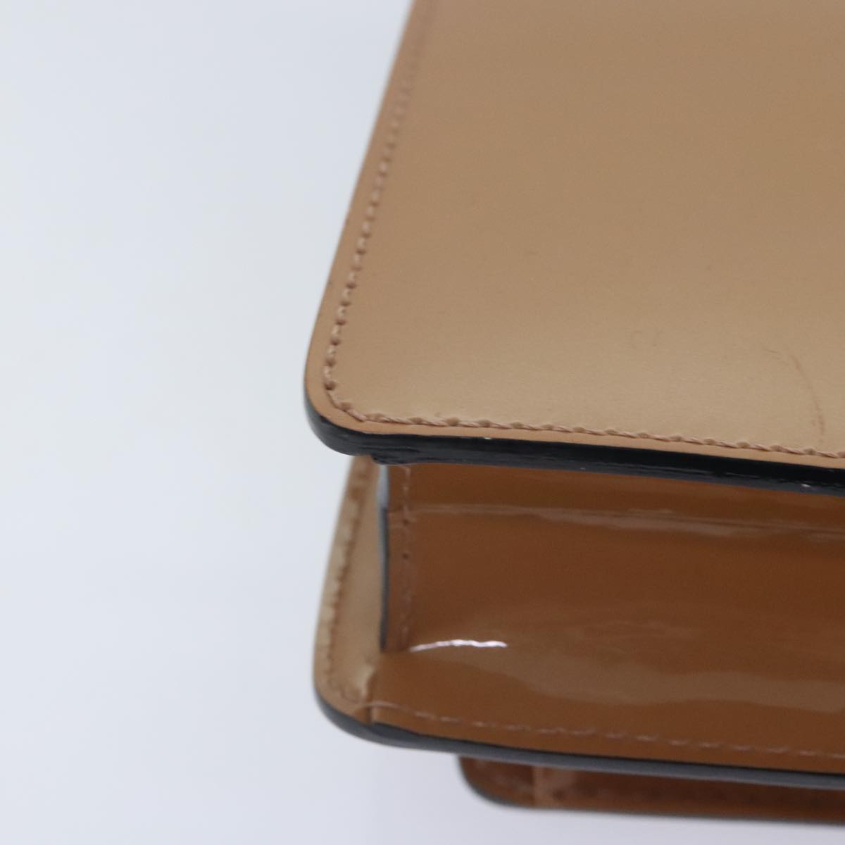 LOUIS VUITTON Vernis Monceau BB Hand Bag 2way Rose Velours M91580 LV Auth 91795