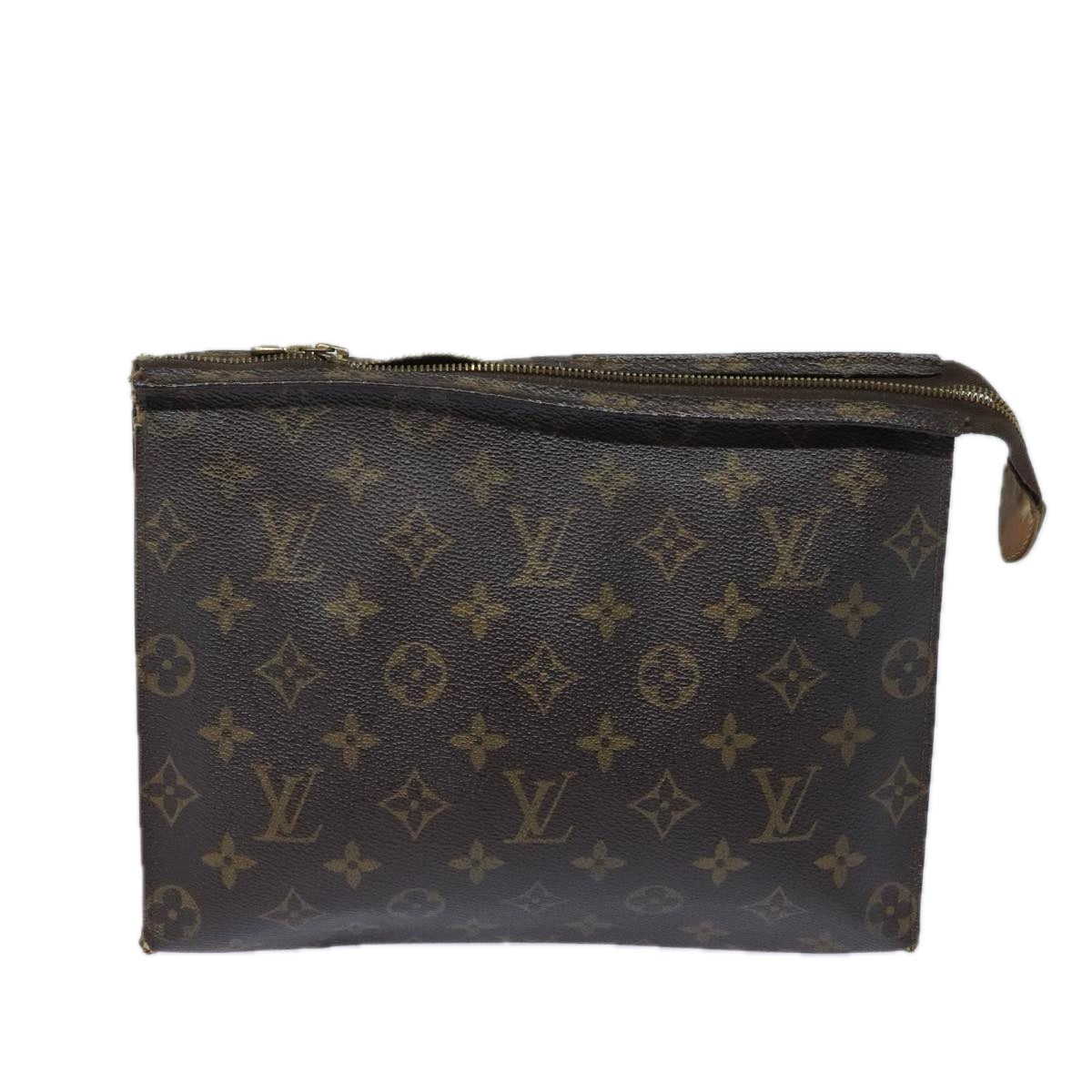 LOUIS VUITTON Monogram Poche Toilette 26 Pouch M47542 LV Auth 91798