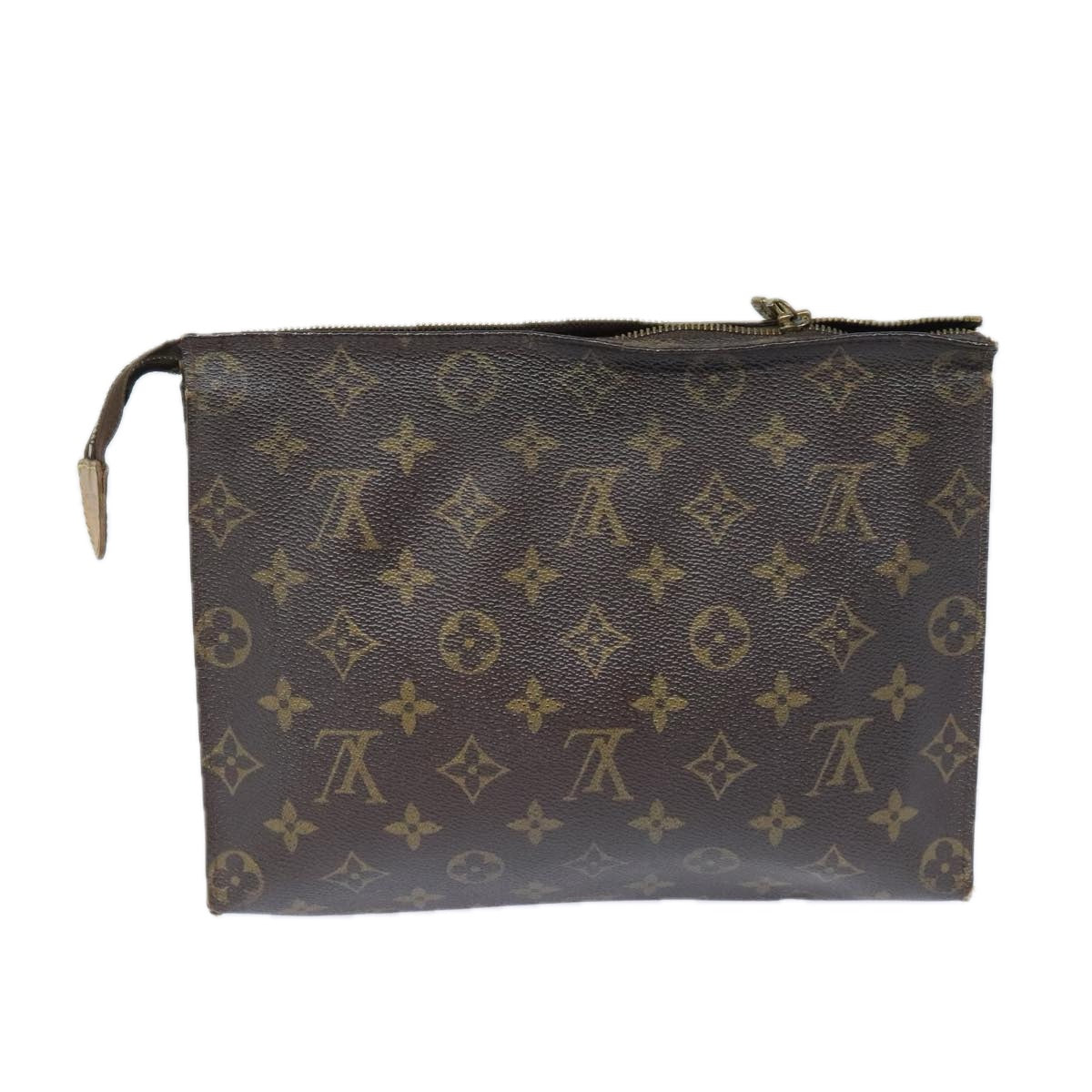 LOUIS VUITTON Monogram Poche Toilette 26 Pouch M47542 LV Auth 91798