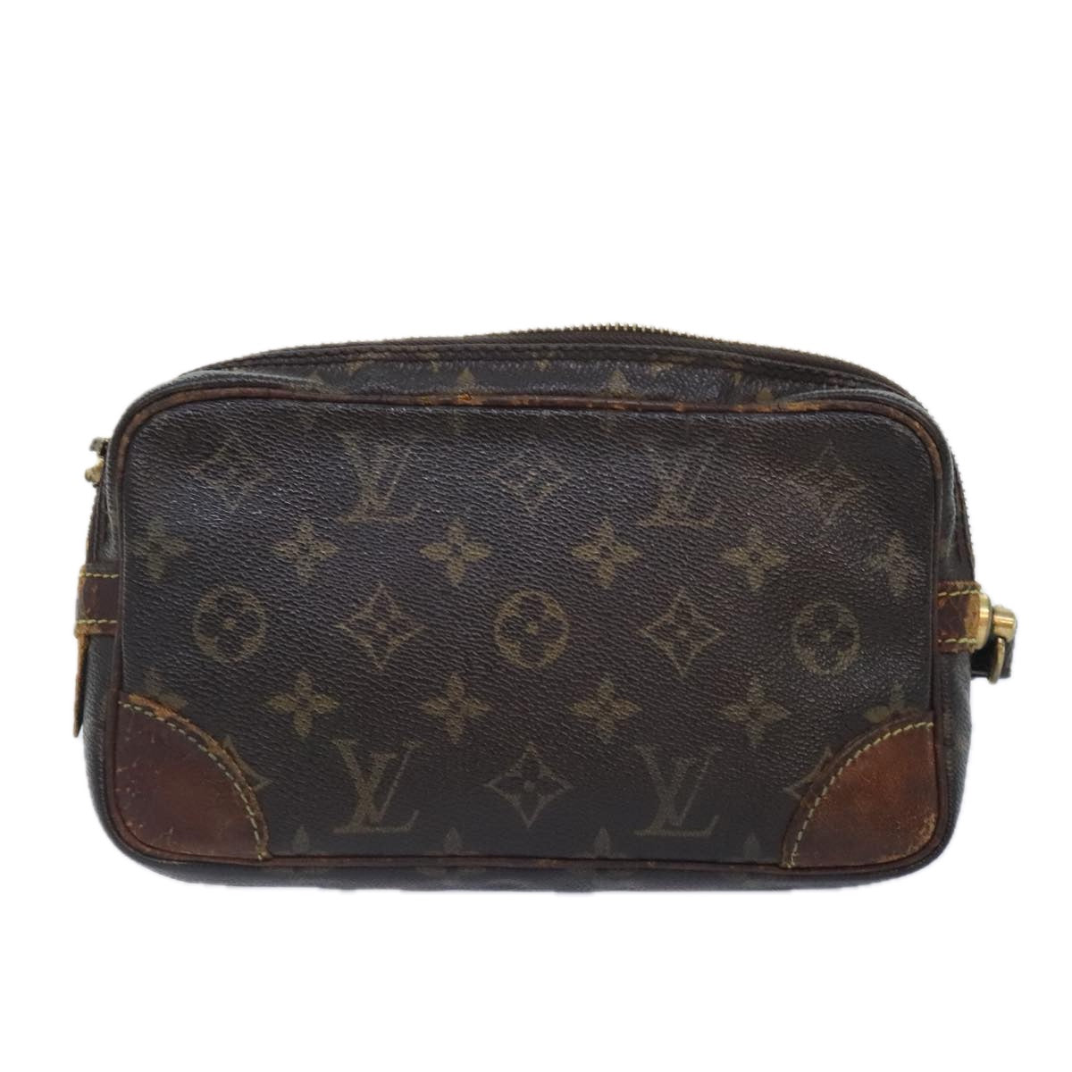 LOUIS VUITTON Monogram Marly Dragonne PM Clutch Bag M51827 LV Auth 91799