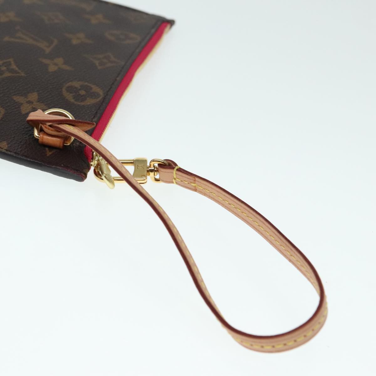 LOUIS VUITTON Monogram Neverfull PM Pouch LV Auth 91850