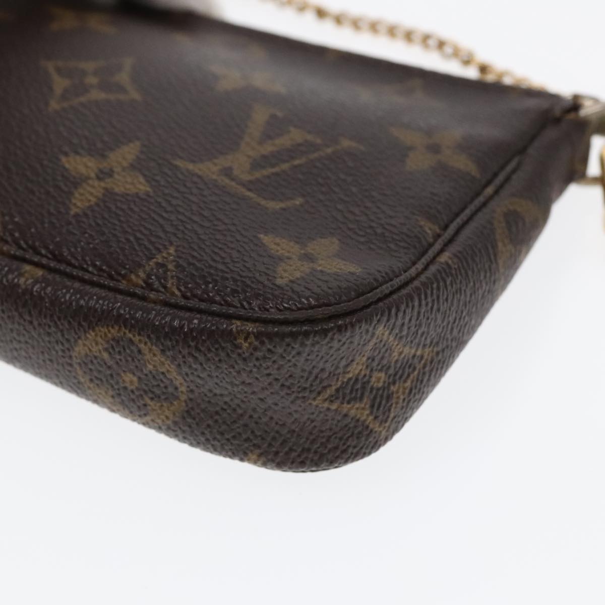 LOUIS VUITTON Monogram Mini Pochette Accessoires Pouch M58009 LV Auth 91851