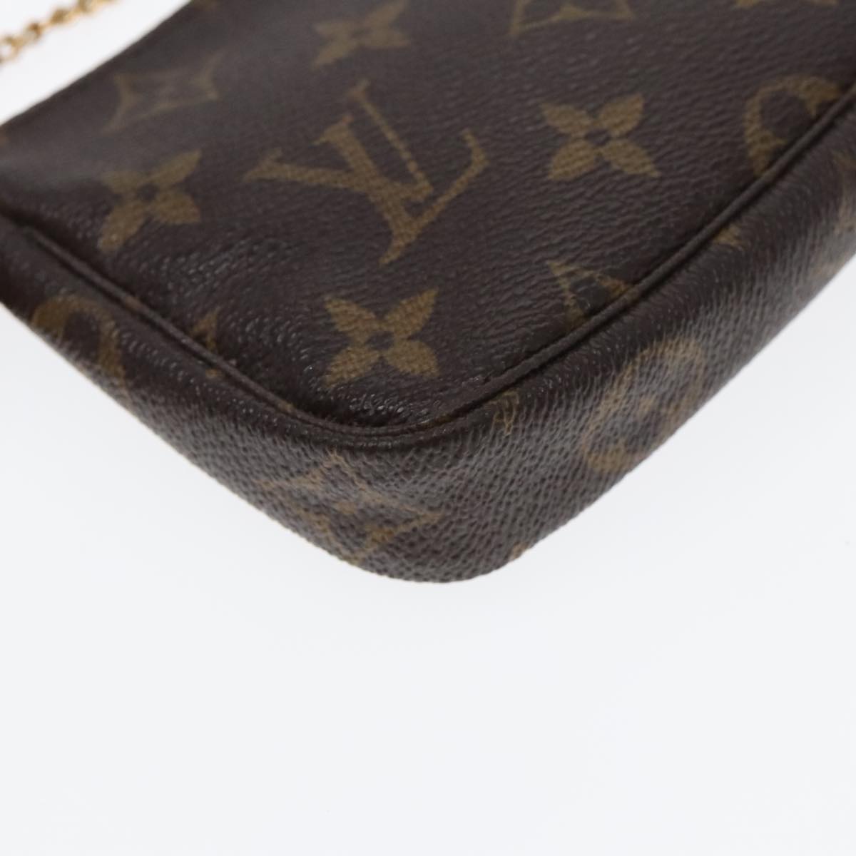 LOUIS VUITTON Monogram Mini Pochette Accessoires Pouch M58009 LV Auth 91851