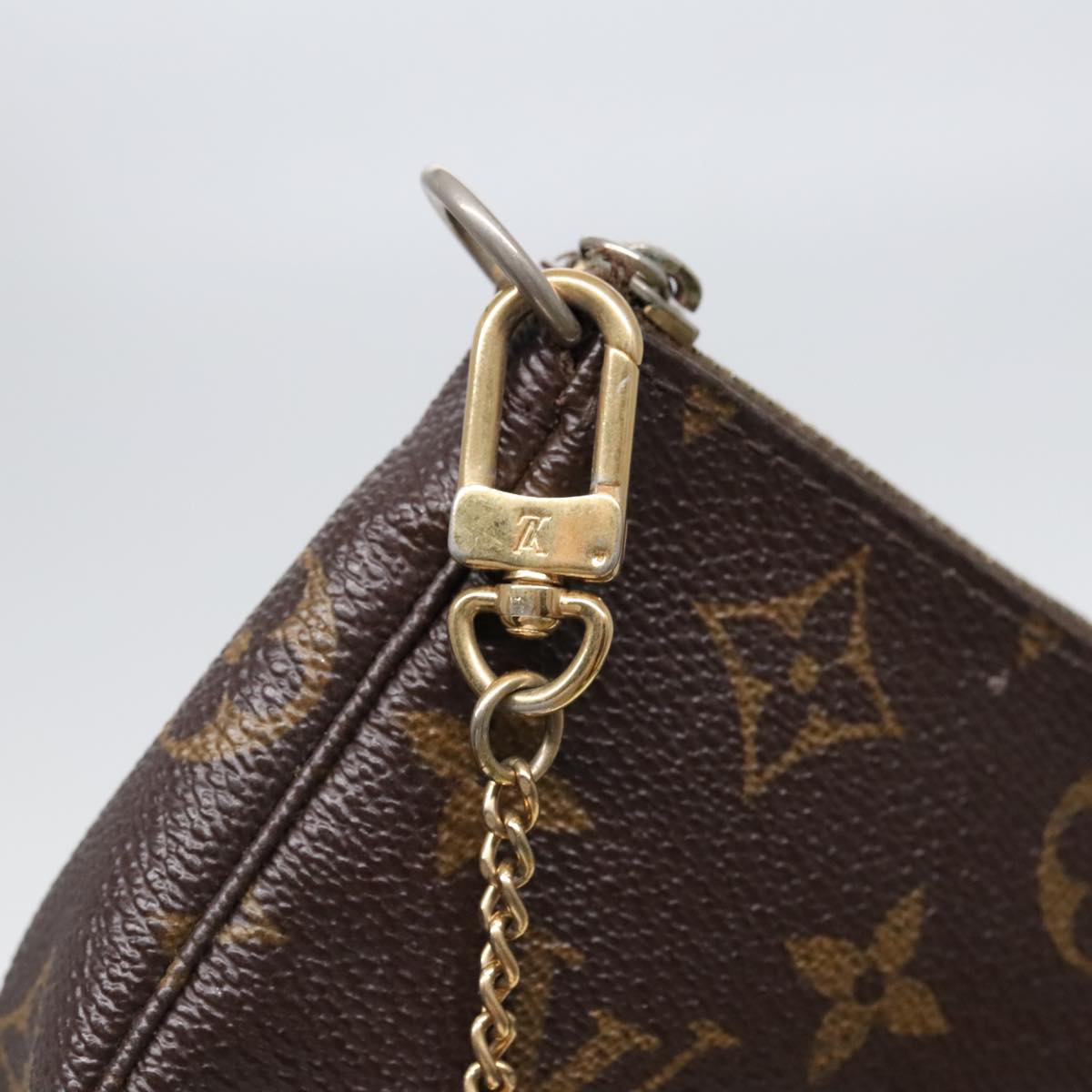 LOUIS VUITTON Monogram Mini Pochette Accessoires Pouch M58009 LV Auth 91851