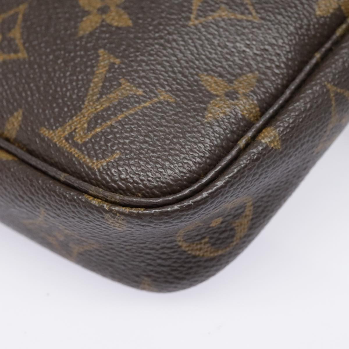 LOUIS VUITTON Monogram Pochette Accessoires Pouch M51980 LV Auth 91861