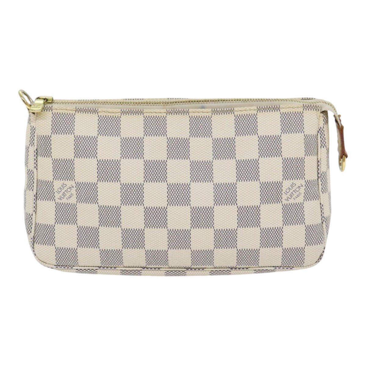 LOUIS VUITTON Damier Azur Pochette Accessoires Pouch N51986 LV Auth 91862