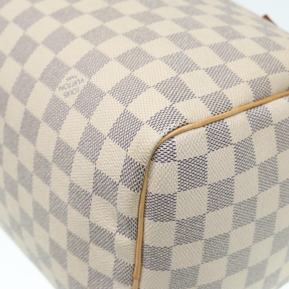 LOUIS VUITTON Damier Azur Speedy 30 Hand Bag N41533 LV Auth 91865