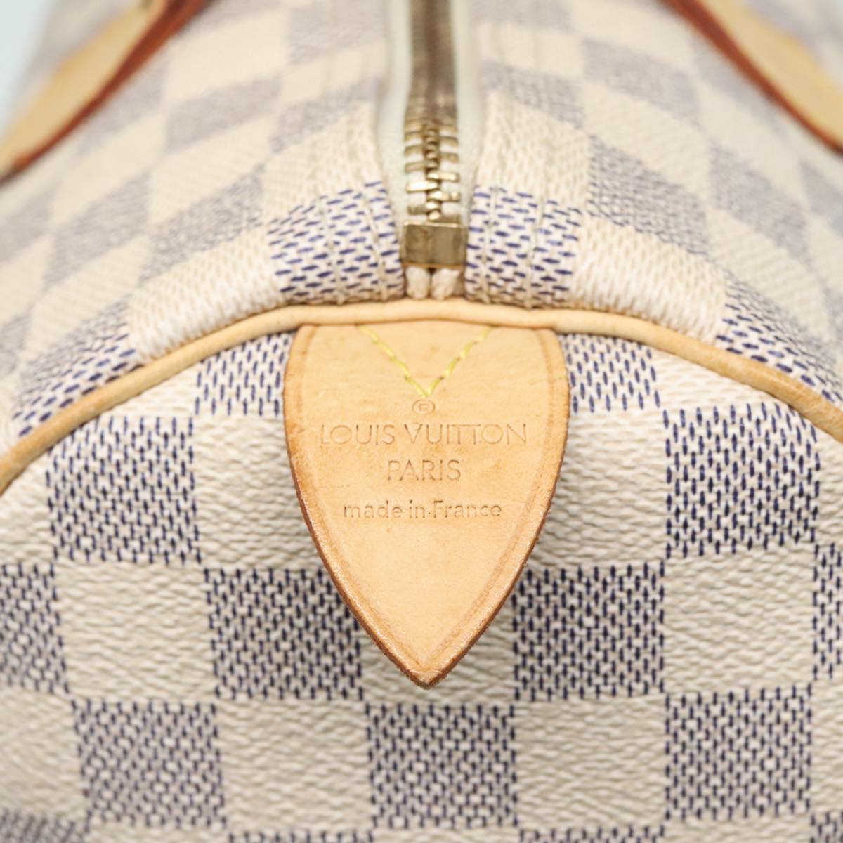 LOUIS VUITTON Damier Azur Speedy 30 Hand Bag N41533 LV Auth 91865