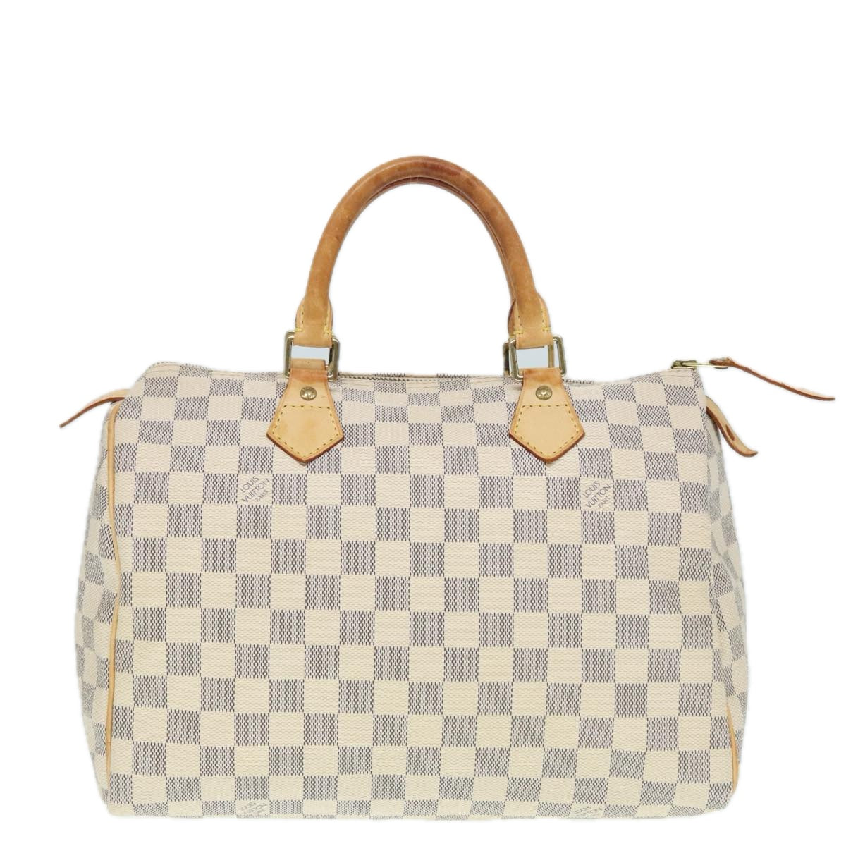 LOUIS VUITTON Damier Azur Speedy 30 Hand Bag N41533 LV Auth 91865