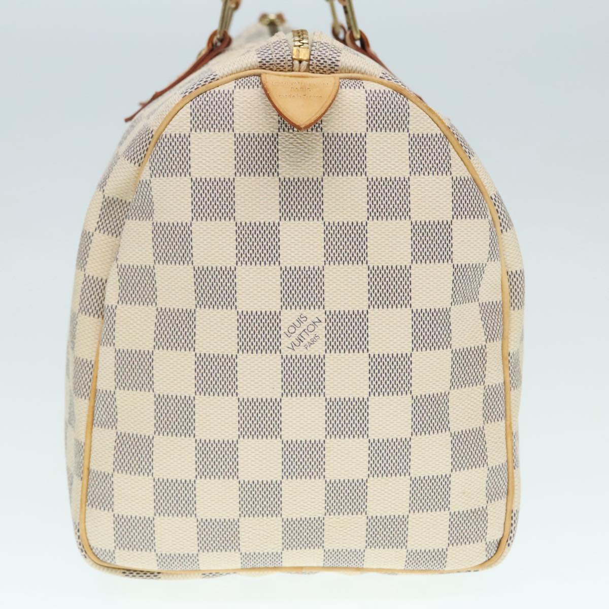 LOUIS VUITTON Damier Azur Speedy 30 Hand Bag N41533 LV Auth 91865