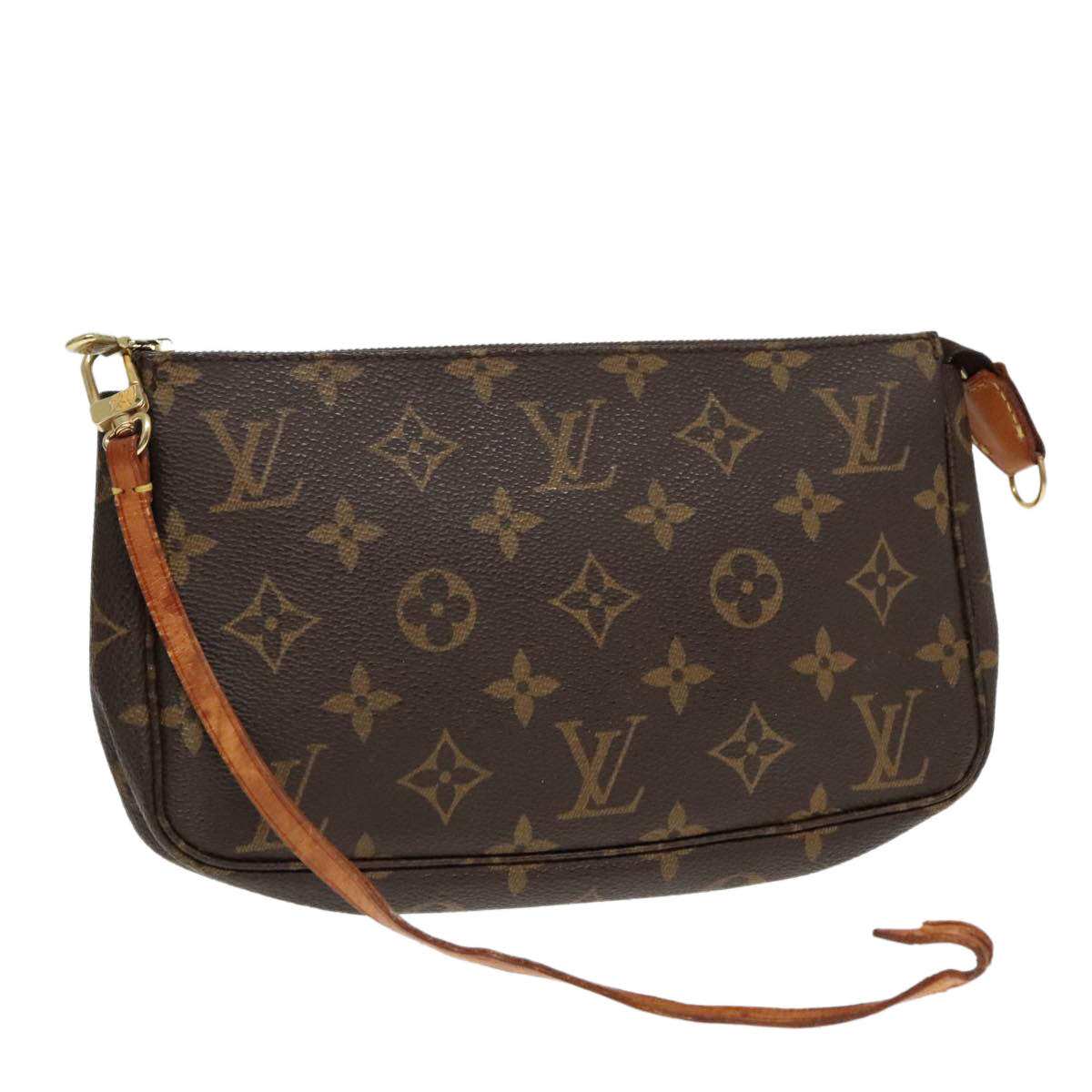 LOUIS VUITTON Monogram Pochette Accessoires Pouch M51980 LV Auth 91877