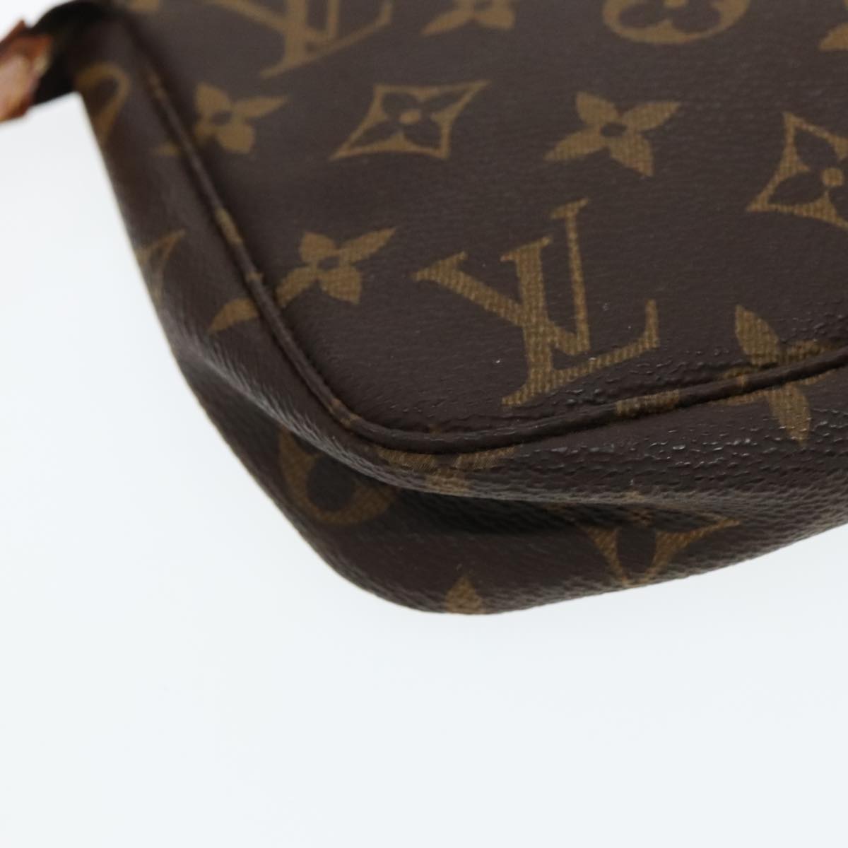 LOUIS VUITTON Monogram Pochette Accessoires Pouch M51980 LV Auth 91877