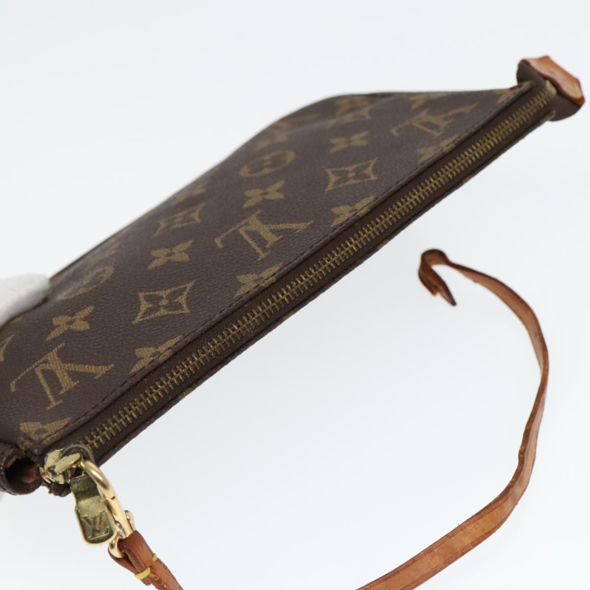 LOUIS VUITTON Monogram Pochette Accessoires Pouch M51980 LV Auth 91877