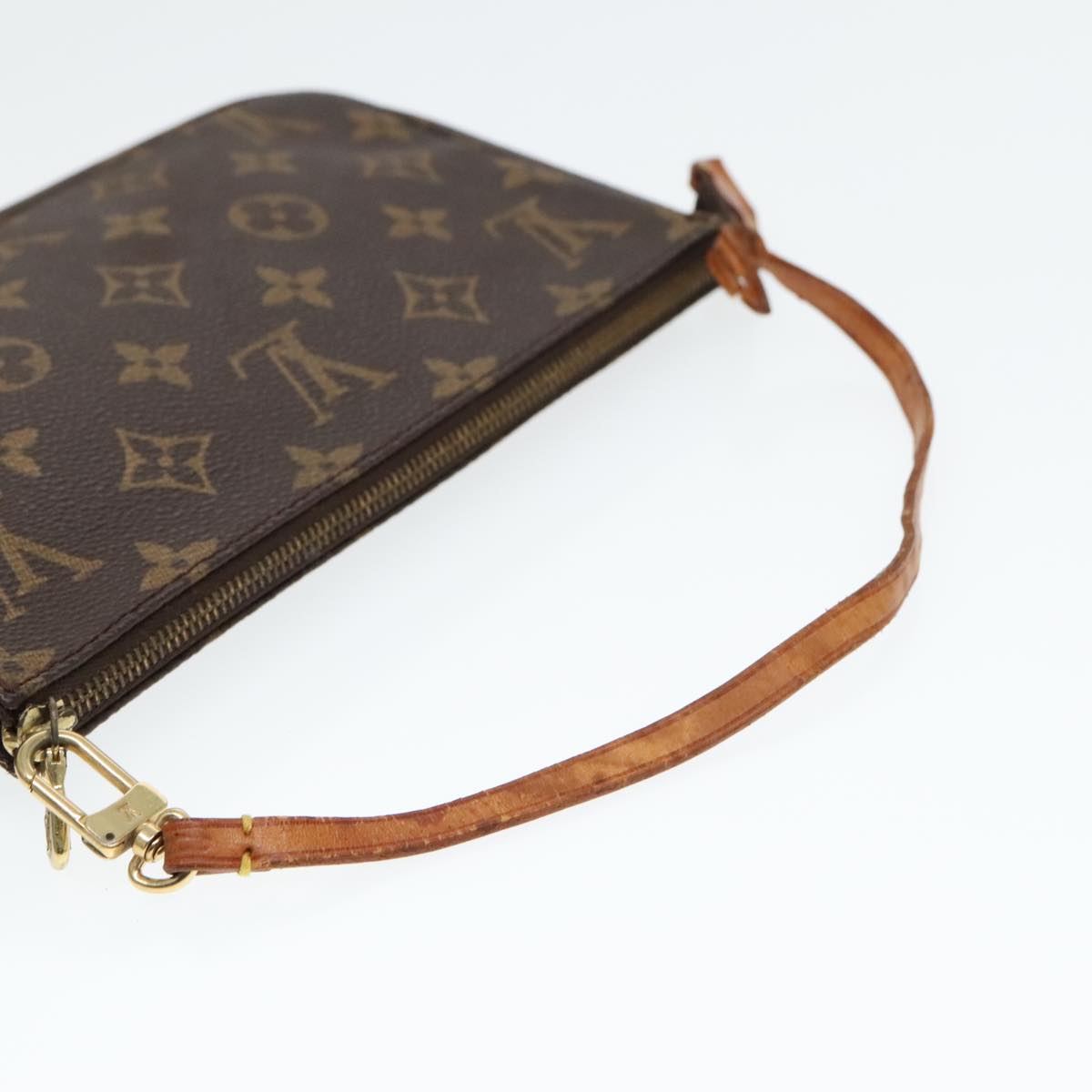 LOUIS VUITTON Monogram Pochette Accessoires Pouch M51980 LV Auth 91877