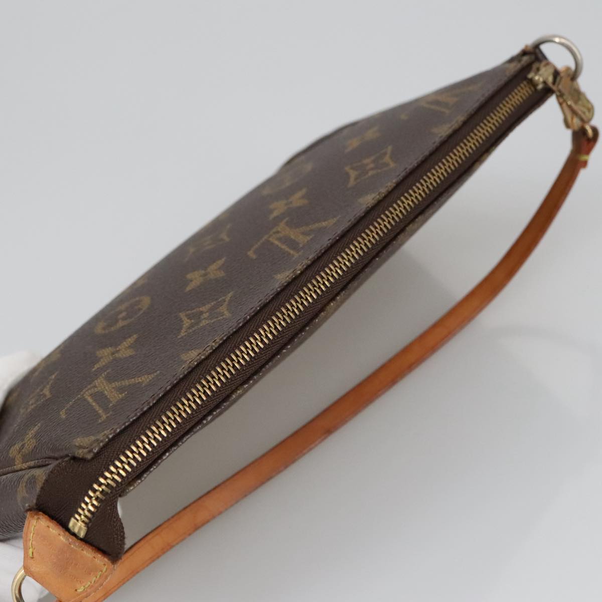 LOUIS VUITTON Monogram Pochette Accessoires Pouch M51980 LV Auth 91879