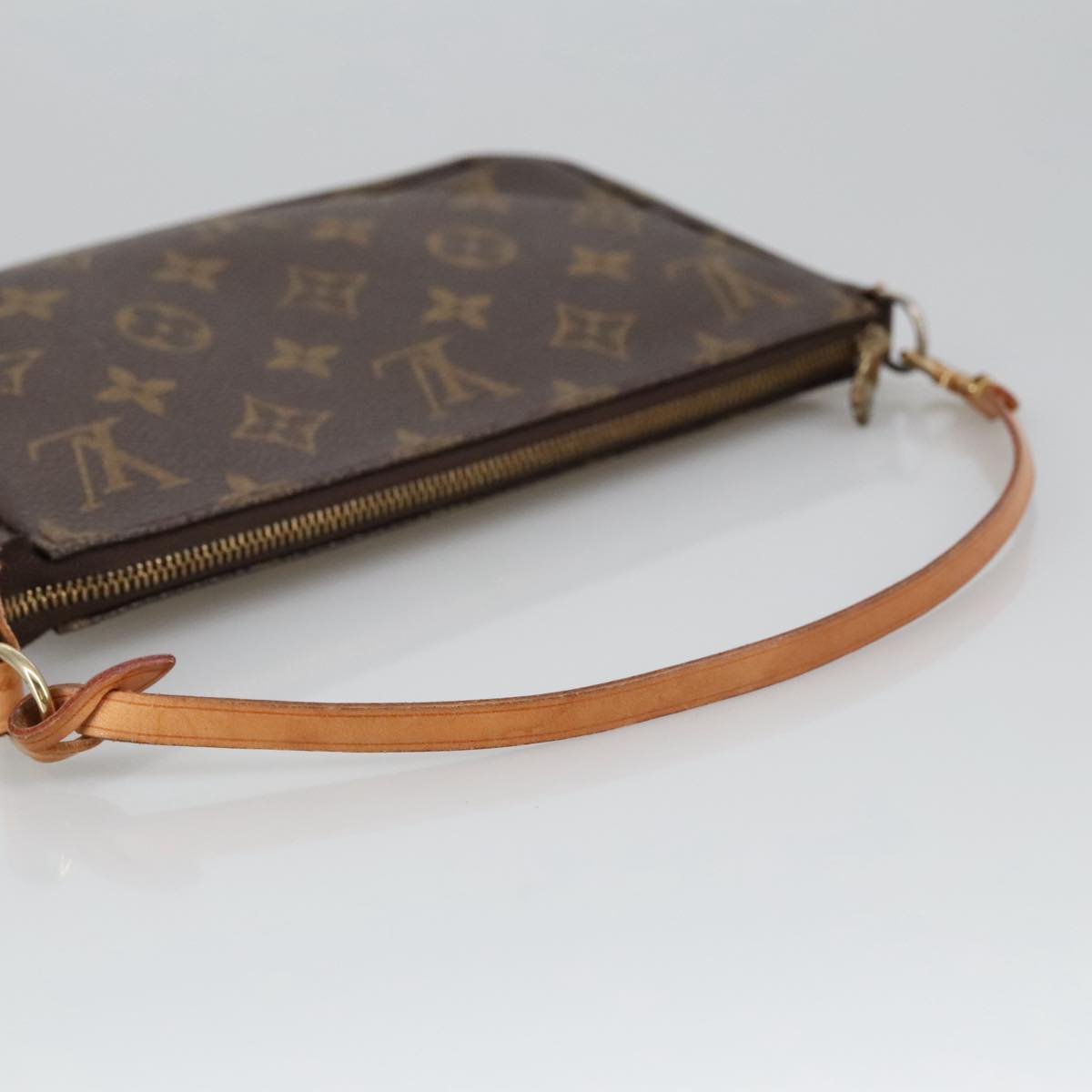 LOUIS VUITTON Monogram Pochette Accessoires Pouch M51980 LV Auth 91879