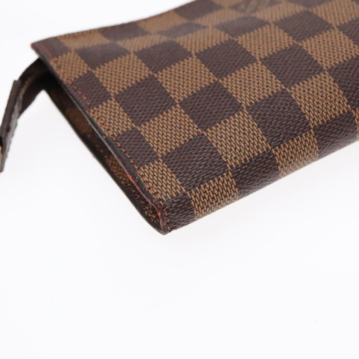 LOUIS VUITTON Damier Ebene Marais Pouch LV Auth 91898