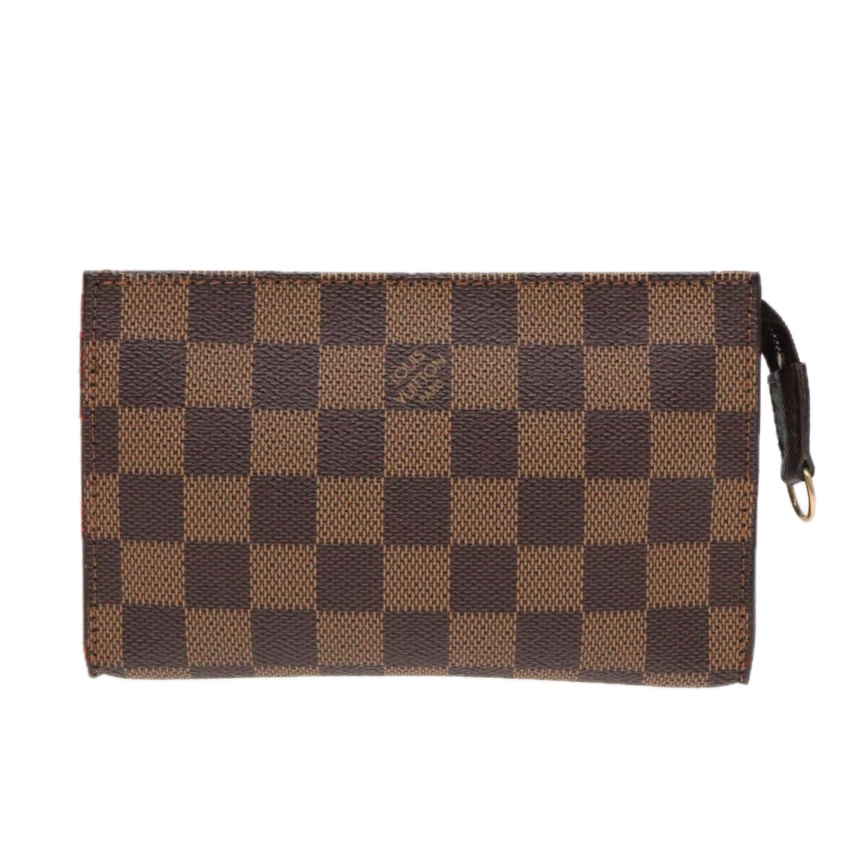 LOUIS VUITTON Damier Ebene Marais Pouch LV Auth 91898