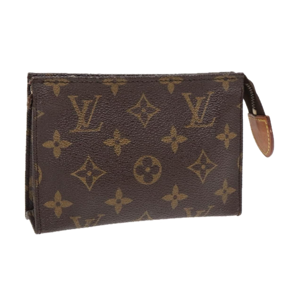 LOUIS VUITTON Monogram Poche Toilette 15 Pouch M47546 LV Auth 91901