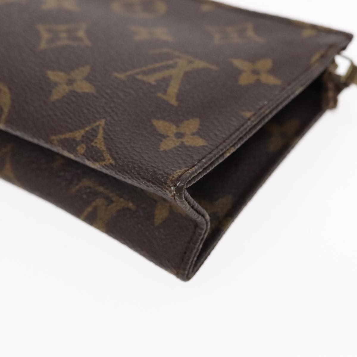 LOUIS VUITTON Monogram Poche Toilette 15 Pouch M47546 LV Auth 91901