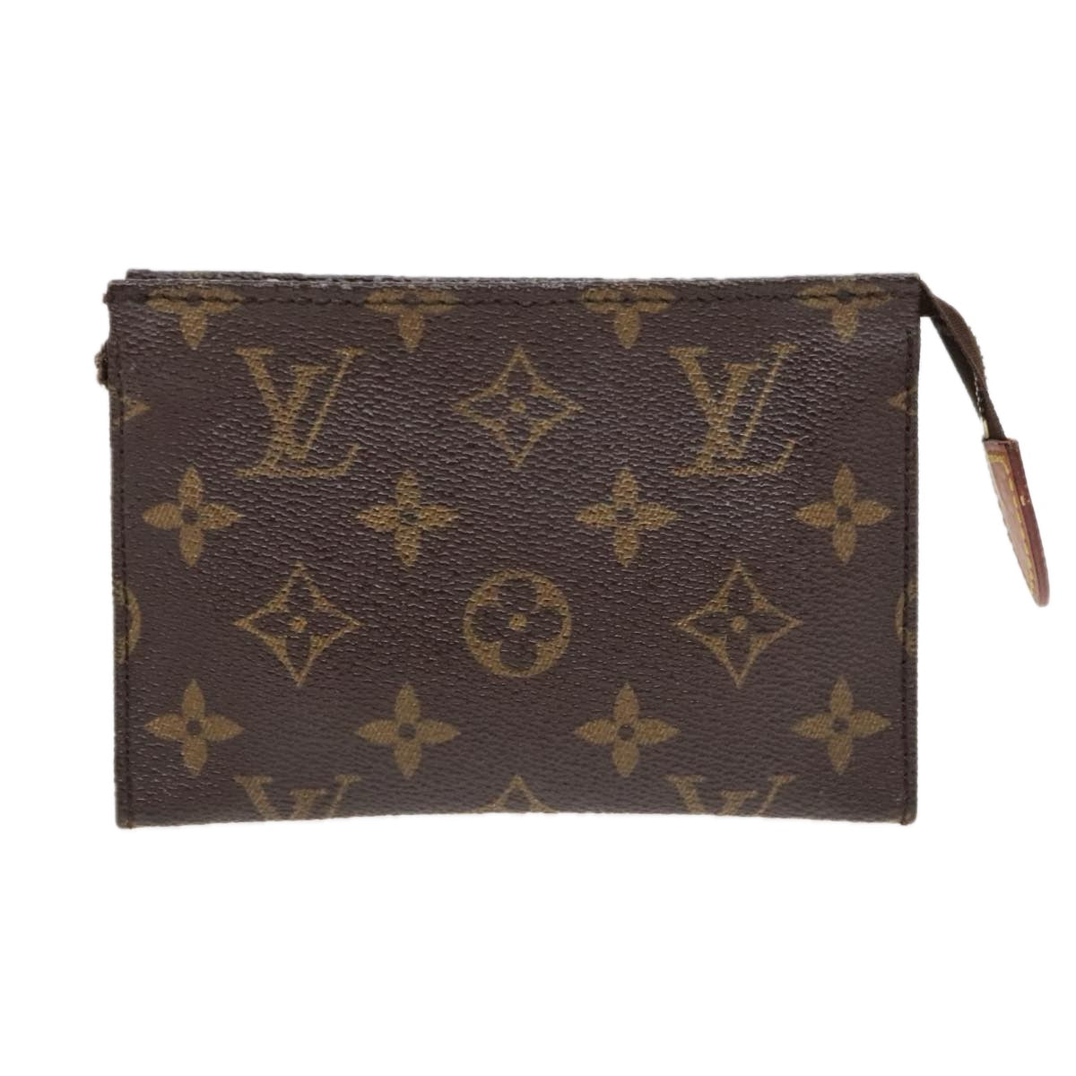 LOUIS VUITTON Monogram Poche Toilette 15 Pouch M47546 LV Auth 91901