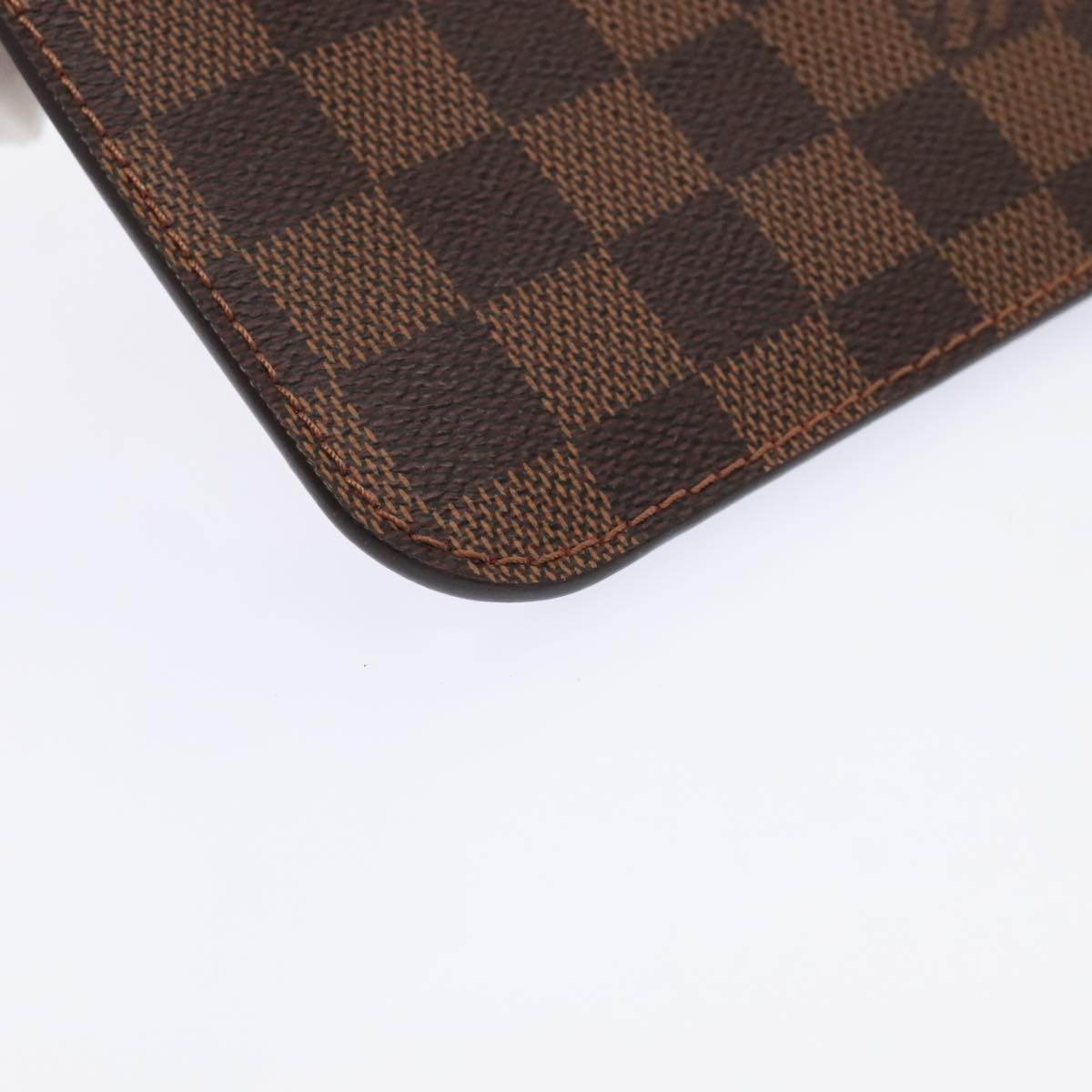 LOUIS VUITTON Damier Ebene Neverfull PM Pouch LV Auth 91902