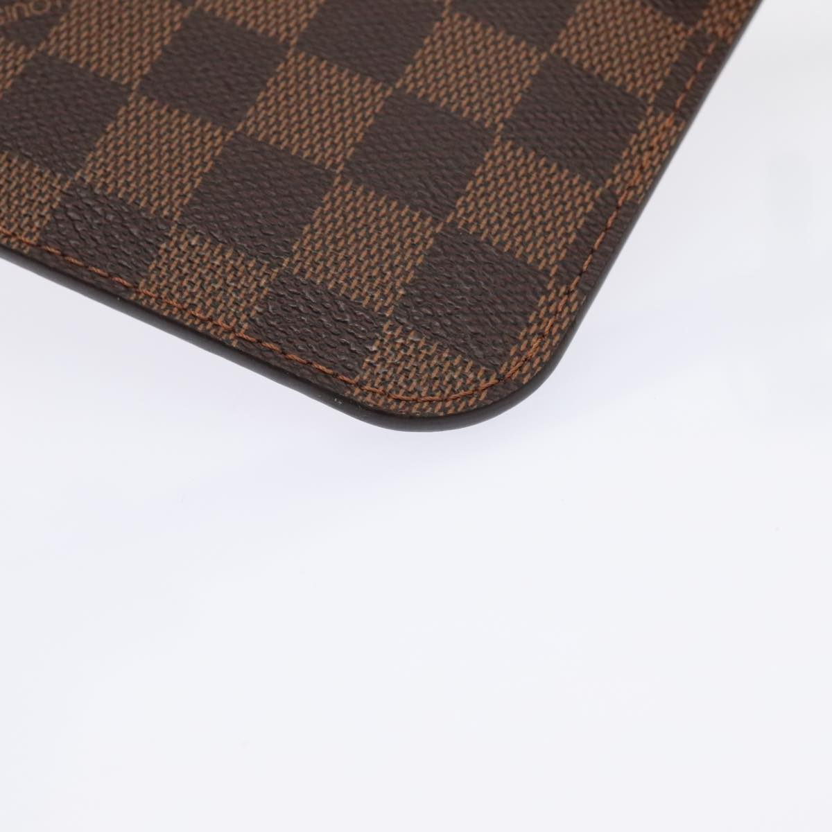 LOUIS VUITTON Damier Ebene Neverfull PM Pouch LV Auth 91902