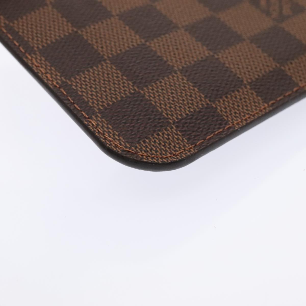 LOUIS VUITTON Damier Ebene Neverfull PM Pouch LV Auth 91902