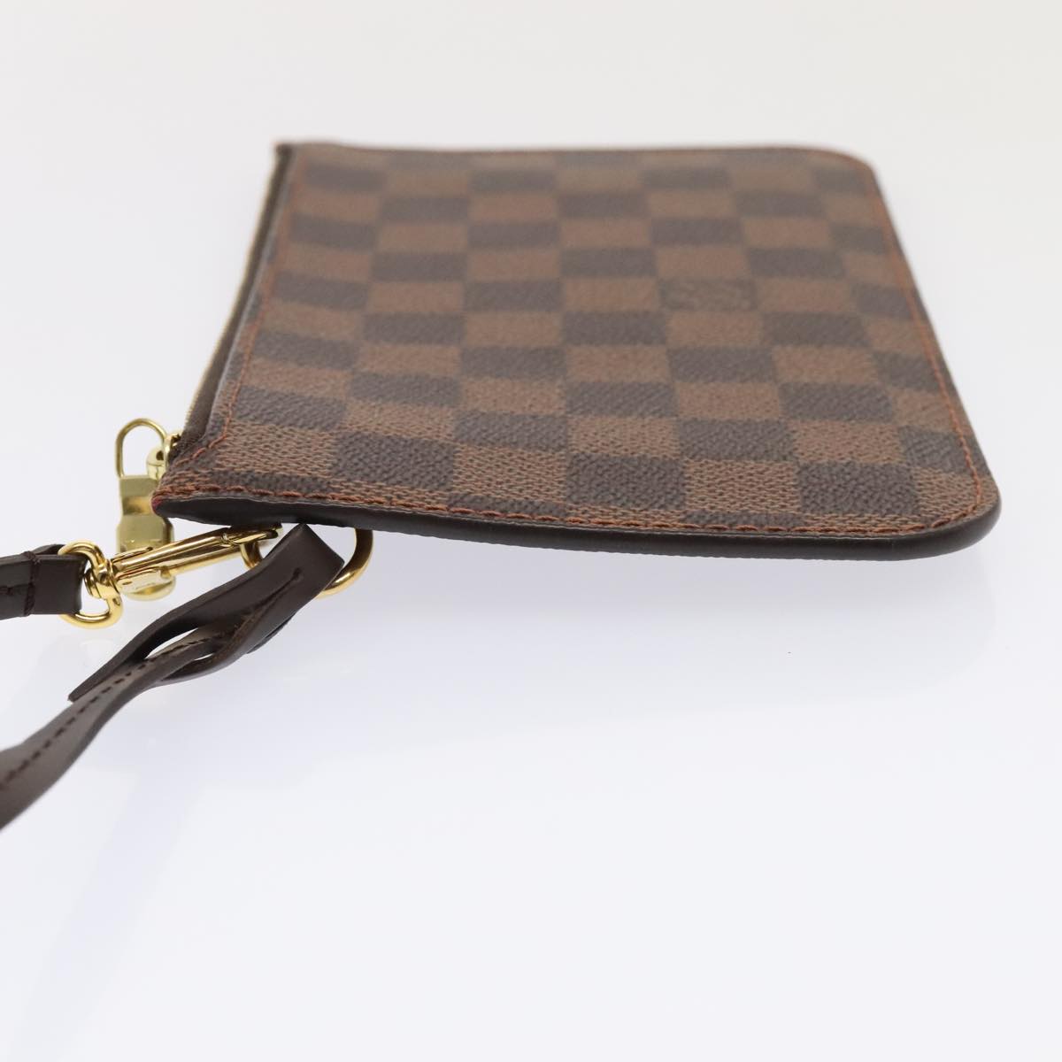 LOUIS VUITTON Damier Ebene Neverfull PM Pouch LV Auth 91902