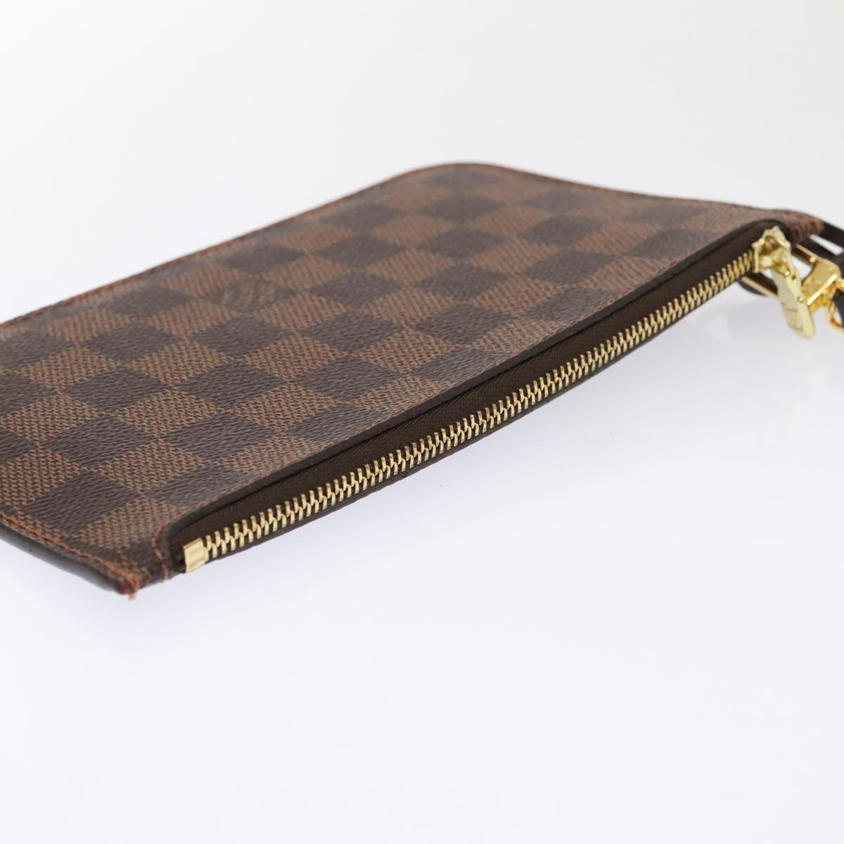 LOUIS VUITTON Damier Ebene Neverfull PM Pouch LV Auth 91902