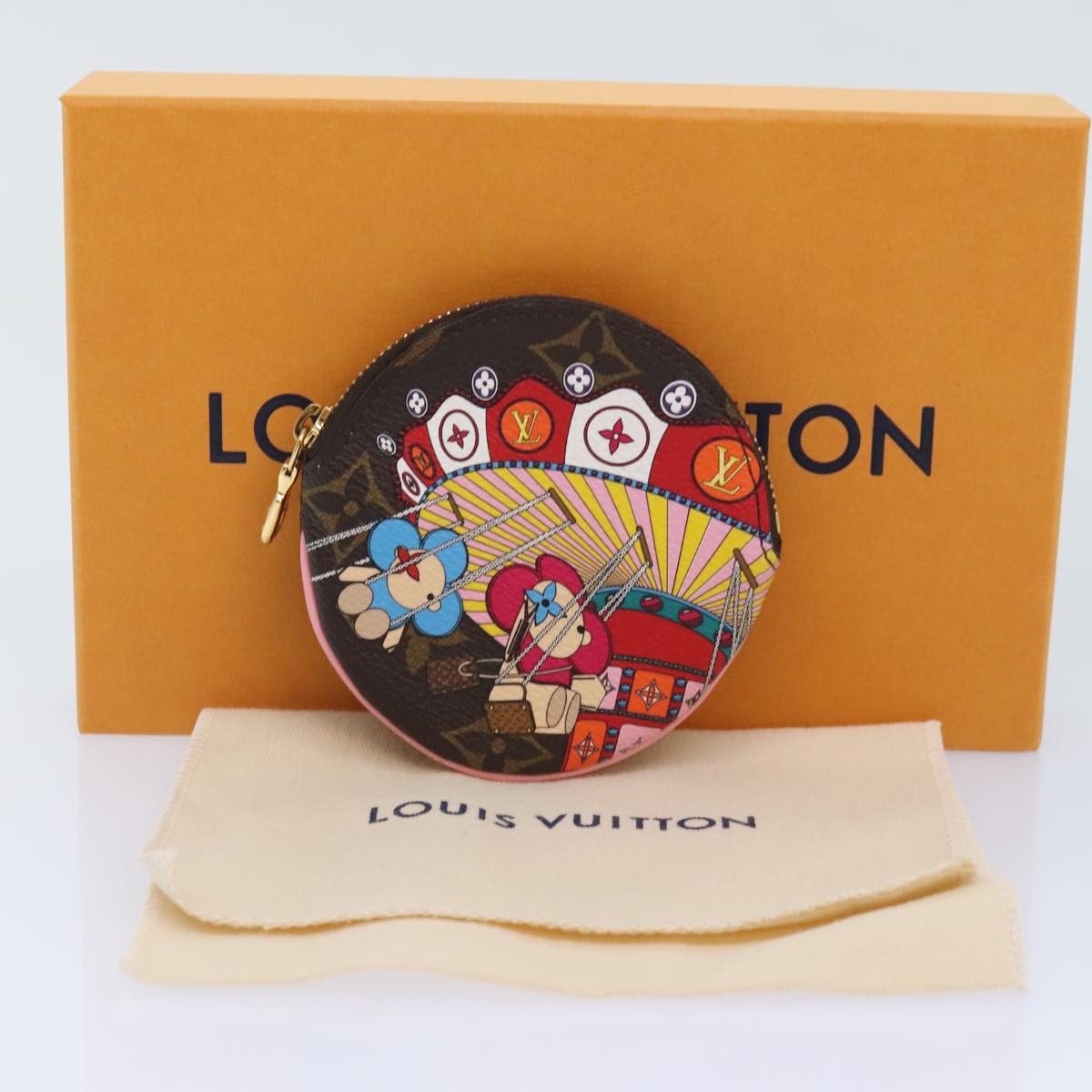 LOUIS VUITTON Monogram Vivienne Porte Monnaie Round Purse M69757 LV Auth 91910SAM