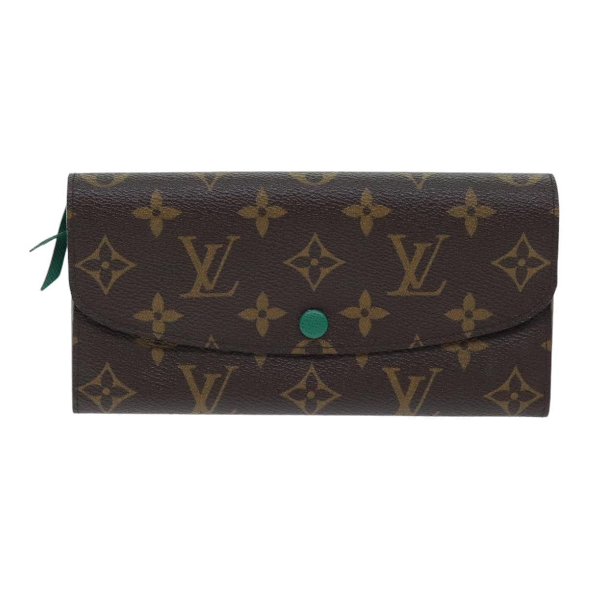 LOUIS VUITTON Monogram Portefeuille Emilie Long Wallet Green M60137 Auth 91912