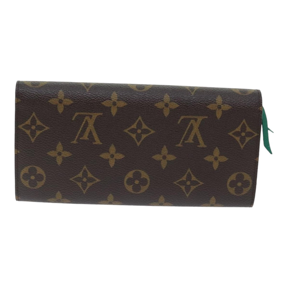 LOUIS VUITTON Monogram Portefeuille Emilie Long Wallet Green M60137 Auth 91912