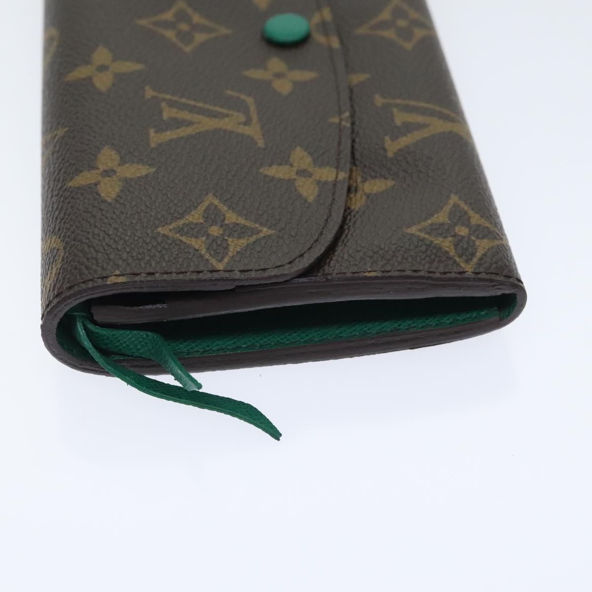 LOUIS VUITTON Monogram Portefeuille Emilie Long Wallet Green M60137 Auth 91912