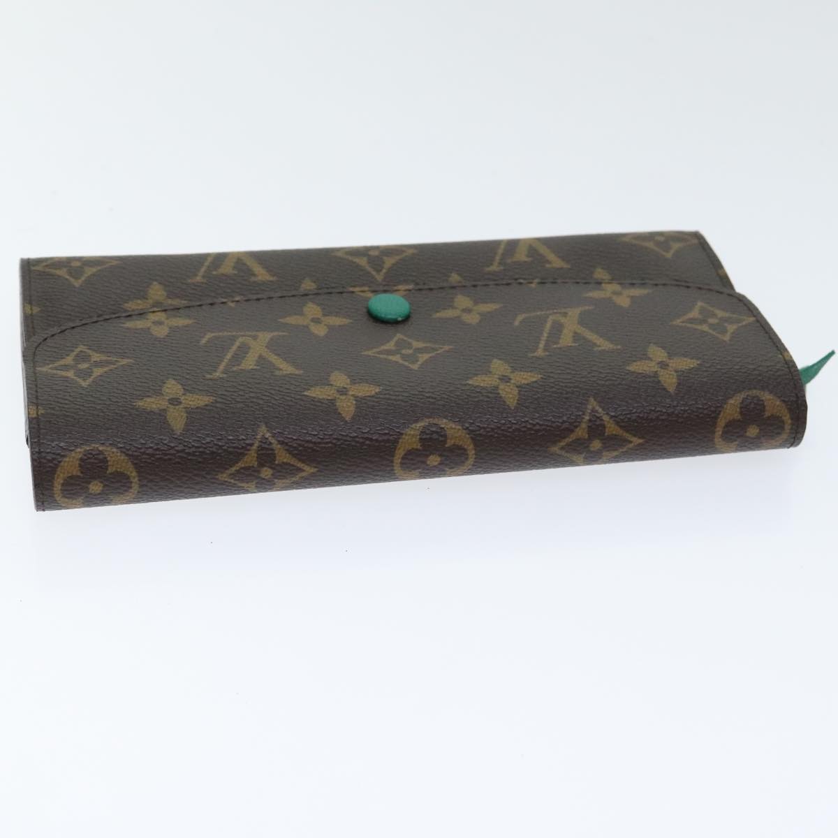 LOUIS VUITTON Monogram Portefeuille Emilie Long Wallet Green M60137 Auth 91912